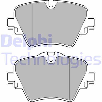 LP3182 DELPHI Комплект тормозных колодок, дисковый тормоз