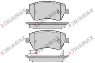 N09236 DIAMAX Комплект тормозных колодок, дисковый тормоз
