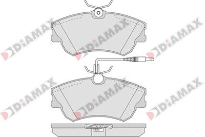 N09115 DIAMAX Комплект тормозных колодок, дисковый тормоз