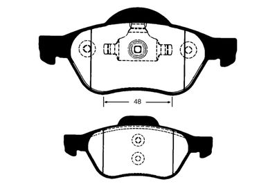 RA08230 RAICAM Комплект тормозных колодок, дисковый тормоз