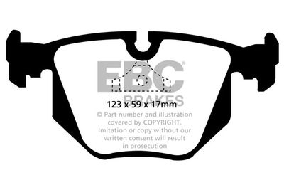 DP871 EBC Brakes Комплект тормозных колодок, дисковый тормоз