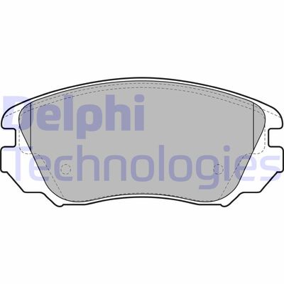 LP2080 DELPHI Комплект тормозных колодок, дисковый тормоз