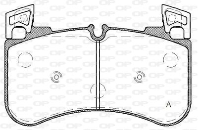 BPA183100 OPEN PARTS Комплект тормозных колодок, дисковый тормоз