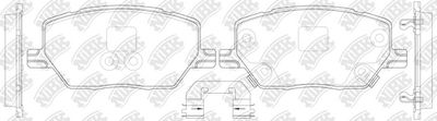 PN0714 NiBK Комплект тормозных колодок, дисковый тормоз