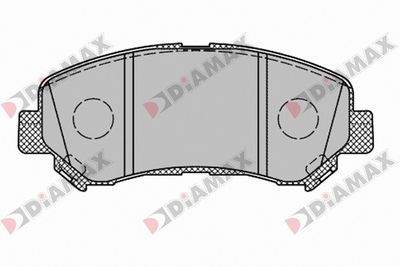 N09698 DIAMAX Комплект тормозных колодок, дисковый тормоз