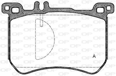 BPA153300 OPEN PARTS Комплект тормозных колодок, дисковый тормоз