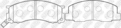 PN1273 NiBK Комплект тормозных колодок, дисковый тормоз