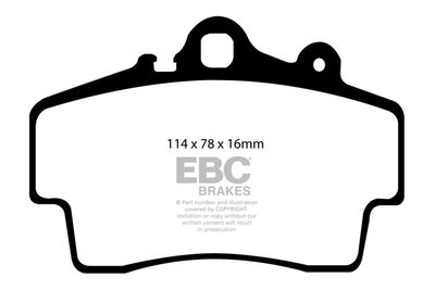 DP41207R EBC Brakes Комплект тормозных колодок, дисковый тормоз