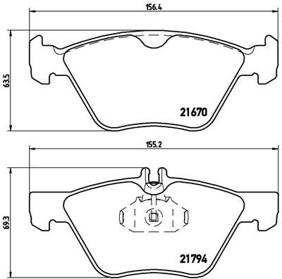 P50026 BREMBO Комплект тормозных колодок, дисковый тормоз