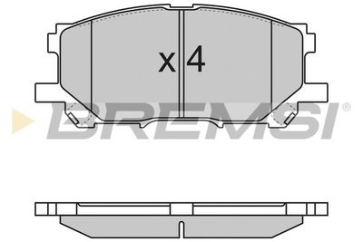 BP3168 BREMSI Комплект тормозных колодок, дисковый тормоз