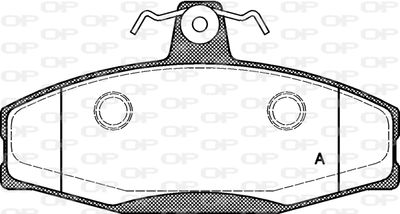 BPA062020 OPEN PARTS Комплект тормозных колодок, дисковый тормоз