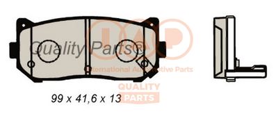 70421041 IAP QUALITY PARTS Комплект тормозных колодок, дисковый тормоз