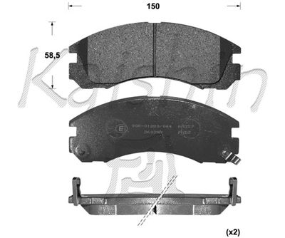 FK6039 KAISHIN Комплект тормозных колодок, дисковый тормоз