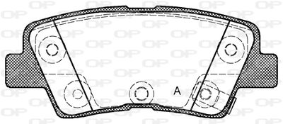 BPA136242 OPEN PARTS Комплект тормозных колодок, дисковый тормоз