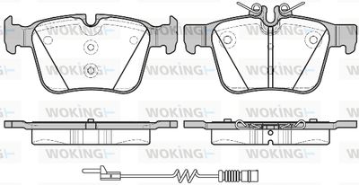 P1416320 WOKING Комплект тормозных колодок, дисковый тормоз