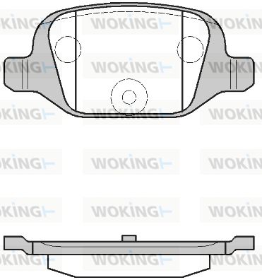 P627300 WOKING Комплект тормозных колодок, дисковый тормоз