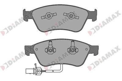 N09666 DIAMAX Комплект тормозных колодок, дисковый тормоз