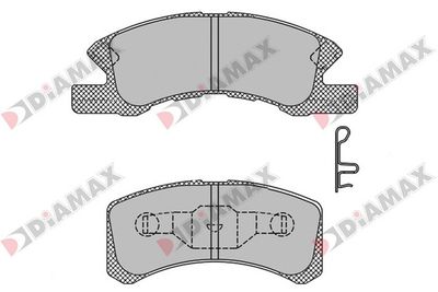 N09445 DIAMAX Комплект тормозных колодок, дисковый тормоз