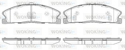 P1595300 WOKING Комплект тормозных колодок, дисковый тормоз