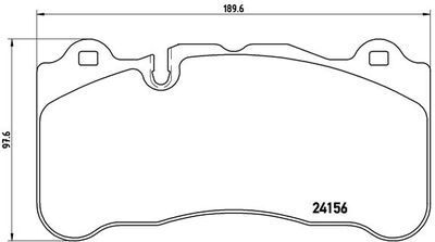 P50078 BREMBO Комплект тормозных колодок, дисковый тормоз