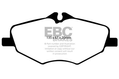 DP31488C EBC Brakes Комплект тормозных колодок, дисковый тормоз