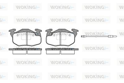 P092396 WOKING Комплект тормозных колодок, дисковый тормоз