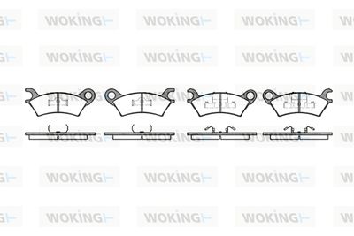 P060300 WOKING Комплект тормозных колодок, дисковый тормоз