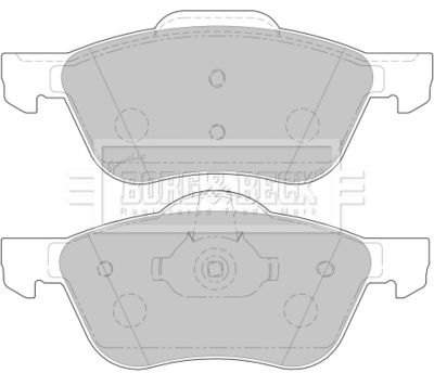 BBP1772 BORG & BECK Комплект тормозных колодок, дисковый тормоз