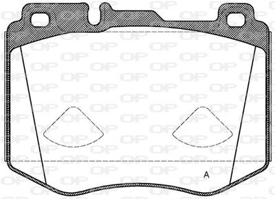 BPA160400 OPEN PARTS Комплект тормозных колодок, дисковый тормоз