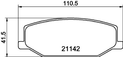 NP9006 NISSHINBO Комплект тормозных колодок, дисковый тормоз