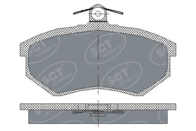 SP176PR SCT - MANNOL Комплект тормозных колодок, дисковый тормоз