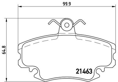 P68038 BREMBO Комплект тормозных колодок, дисковый тормоз