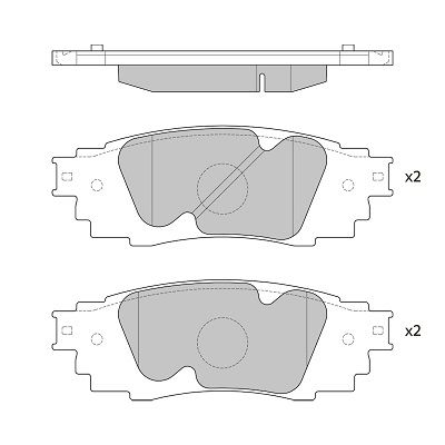 FBP4419 FI.BA Комплект тормозных колодок, дисковый тормоз