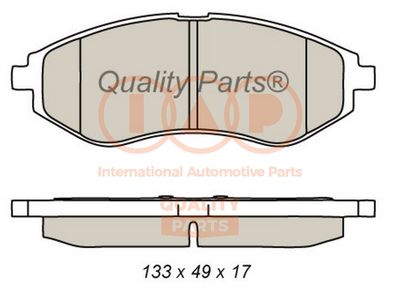 70420080G IAP QUALITY PARTS Комплект тормозных колодок, дисковый тормоз