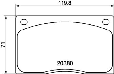 MGB585 MINTEX Комплект тормозных колодок, дисковый тормоз