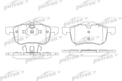 PBP1355 PATRON Комплект тормозных колодок, дисковый тормоз