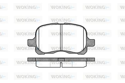 P752300 WOKING Комплект тормозных колодок, дисковый тормоз