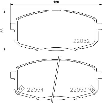 PCP1207 DON Комплект тормозных колодок, дисковый тормоз