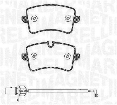 363916060676 MAGNETI MARELLI Комплект тормозных колодок, дисковый тормоз