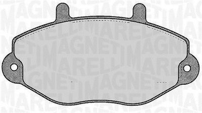 363916060270 MAGNETI MARELLI Комплект тормозных колодок, дисковый тормоз