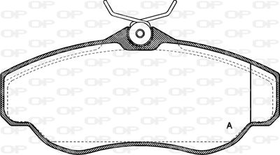 BPA057600 OPEN PARTS Комплект тормозных колодок, дисковый тормоз