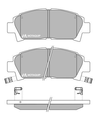 LVXL735 MOTAQUIP Комплект тормозных колодок, дисковый тормоз