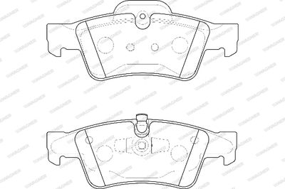 WBP23923A WAGNER Комплект тормозных колодок, дисковый тормоз