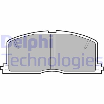 LP460 DELPHI Комплект тормозных колодок, дисковый тормоз