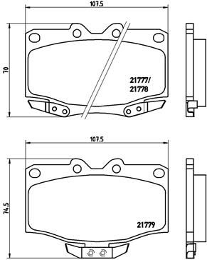 P83026 BREMBO Комплект тормозных колодок, дисковый тормоз