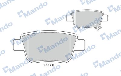 MBF015872 MANDO Комплект тормозных колодок, дисковый тормоз