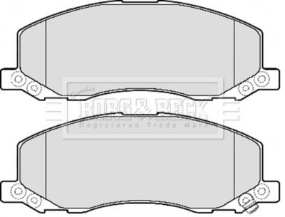 BBP2106 BORG & BECK Комплект тормозных колодок, дисковый тормоз