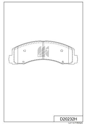 D20232H MK Kashiyama Комплект тормозных колодок, дисковый тормоз