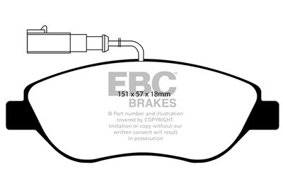 DP13822 EBC Brakes Комплект тормозных колодок, дисковый тормоз