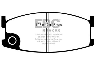 DP326 EBC Brakes Комплект тормозных колодок, дисковый тормоз